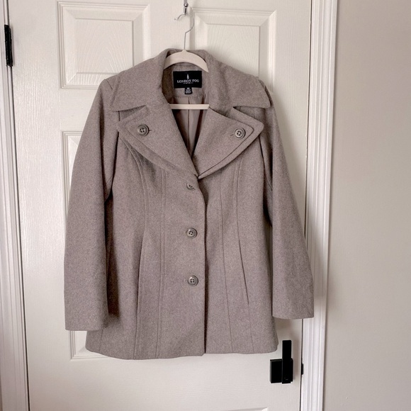 London Fog Women's Taupe Coat size xs - Picture 1 of 10